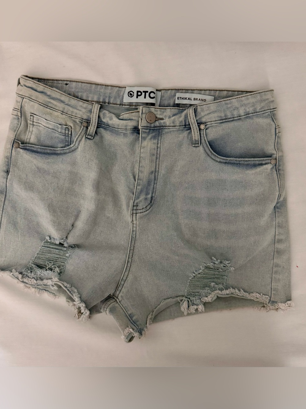 PCTL Ethikal Denim‎ Distressed Shorts 31